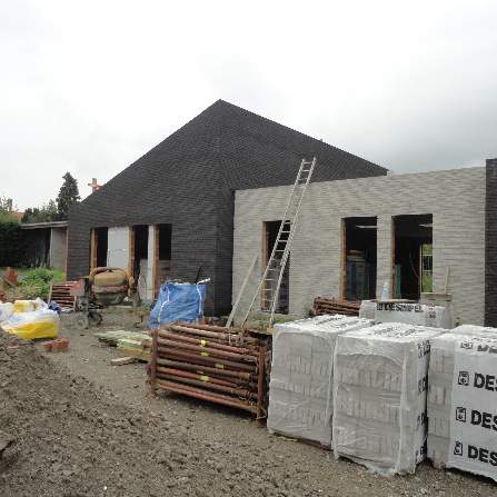 Gevelmetselwerk woningen voltooid