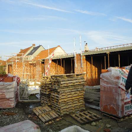 Ruwbouw gelijkvloers voltooid