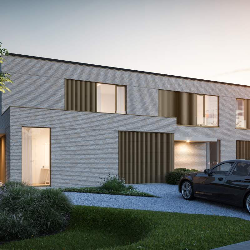 Voorgevel avondbeeld